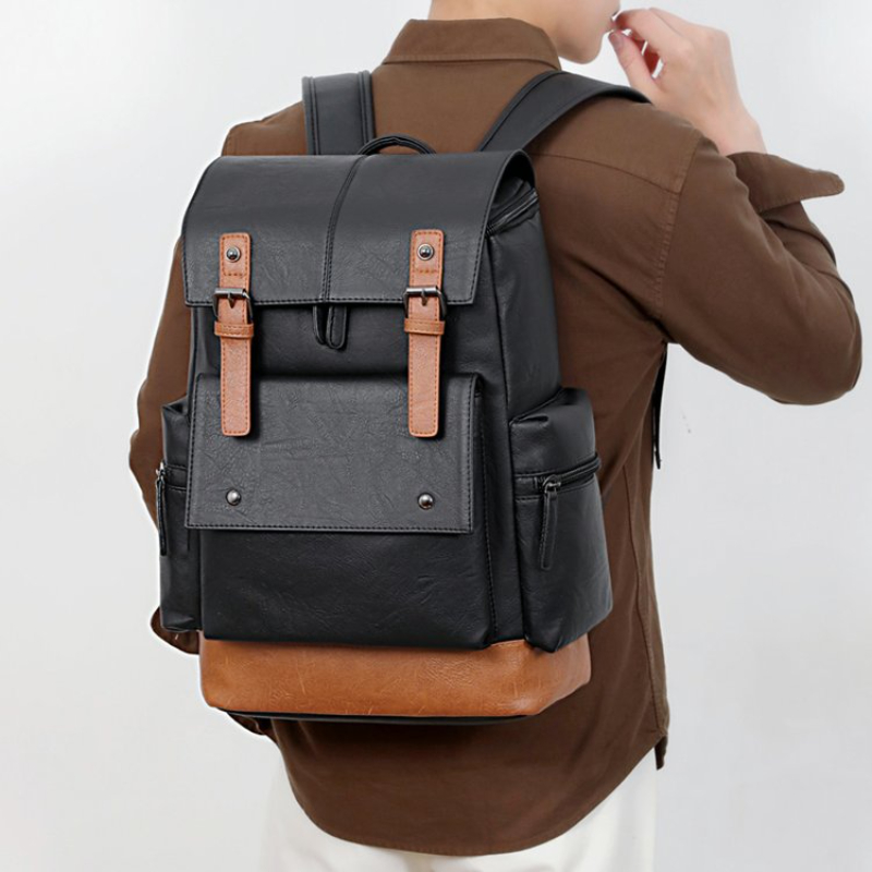 Новый винтажный мужской кожаны – обзор и цена Leather Backpack Vintage